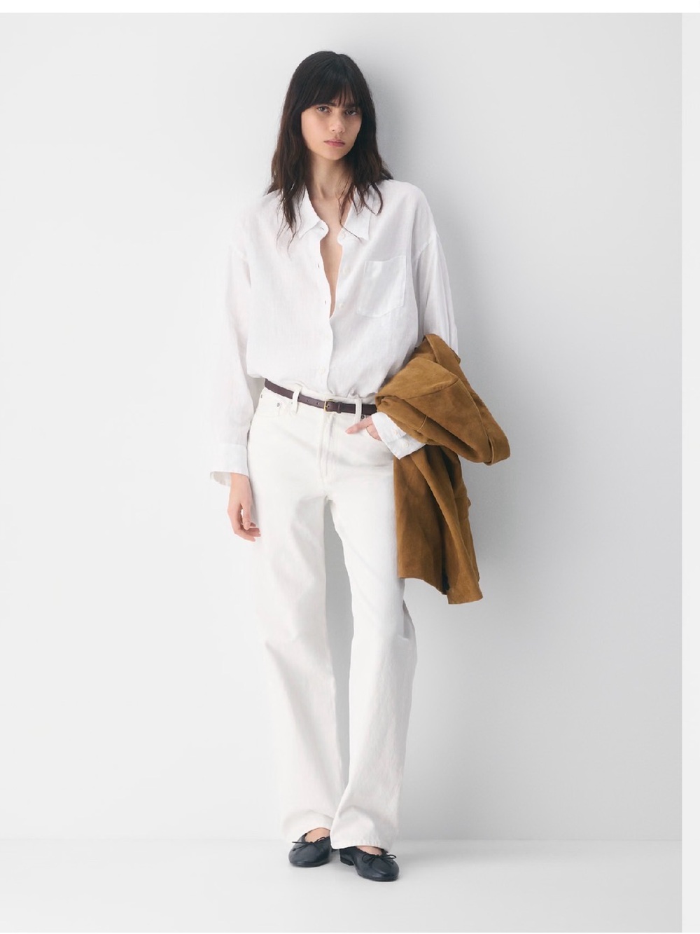 Aritzia Wilfred Reminisce Relaxed Linen Shirt Size 2xs